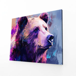 Purple Bear Wall Decor