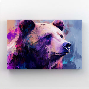 Purple Bear Wall Decor