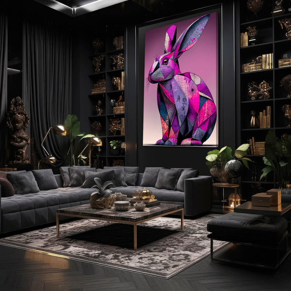 Purple Bunny Wall Art