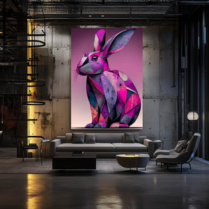 Purple Bunny Wall Art