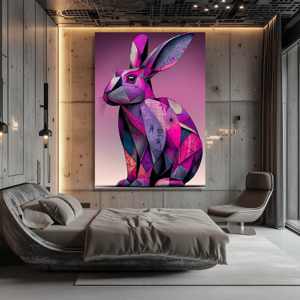 Purple Bunny Wall Art