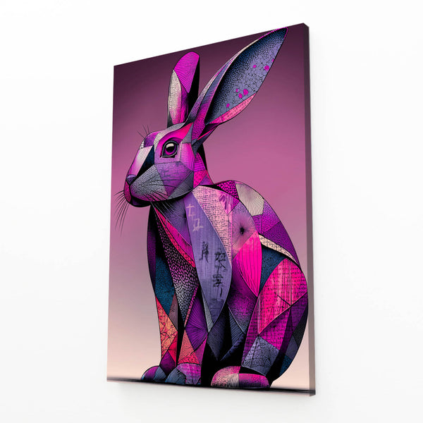Purple Bunny Wall Art