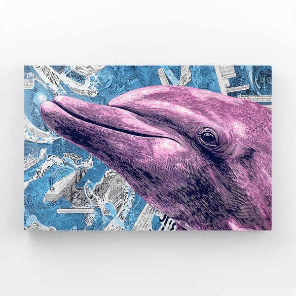 Purple Dolphin Art