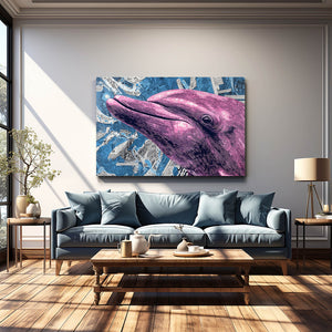 Purple Dolphin Art