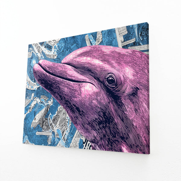 Purple Dolphin Art