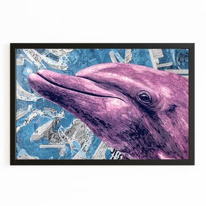 Purple Dolphin Art
