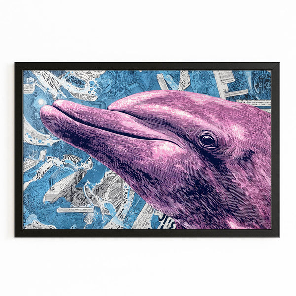 Purple Dolphin Art