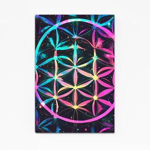Purple Flower Of Life Art