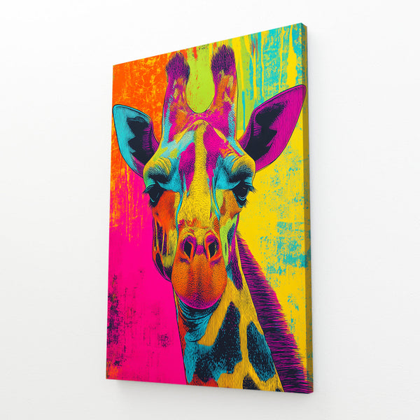 Purple Giraffe Art