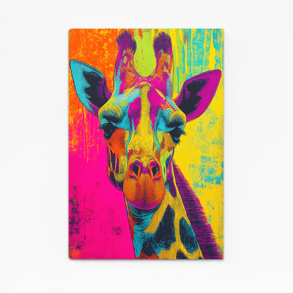 Purple Giraffe Art