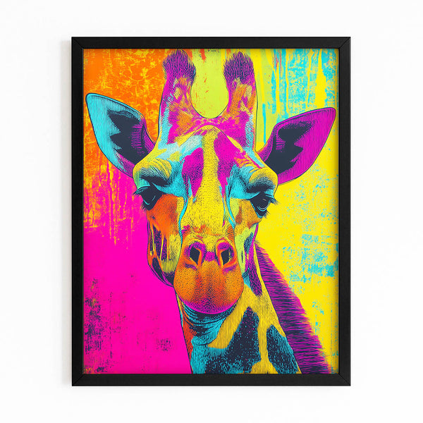 Purple Giraffe Art