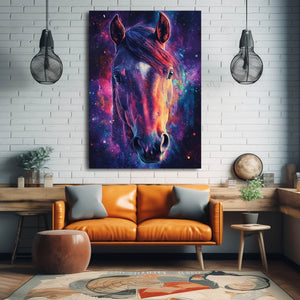 Purple Horse Wall Art