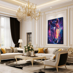 Purple Horse Wall Art