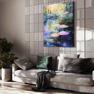 Purple Mushroom Art | MusaArtGallery™