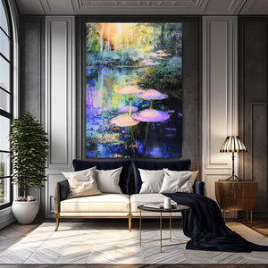 Purple Mushroom Art | MusaArtGallery™