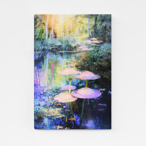 Purple Mushroom Art | MusaArtGallery™