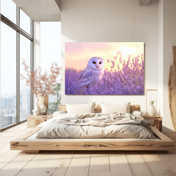 Purple Owl Wall Decor