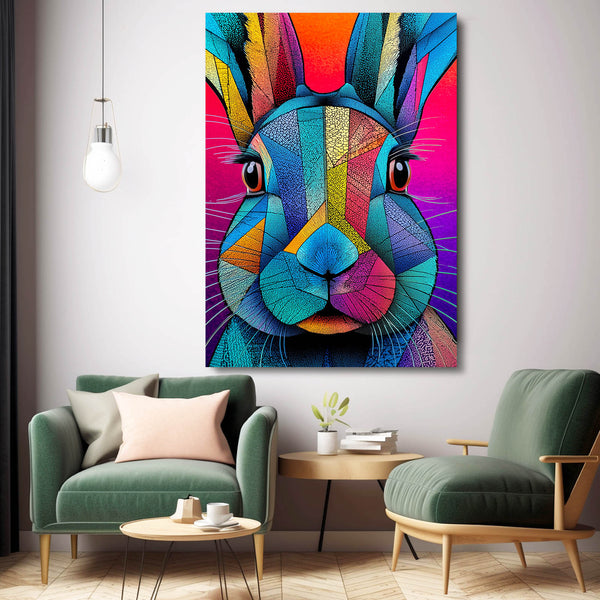 Purple Rabbit Wall Decor
