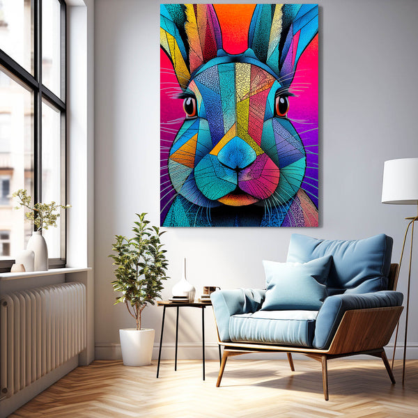 Purple Rabbit Wall Decor