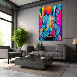 Purple Rabbit Wall Decor