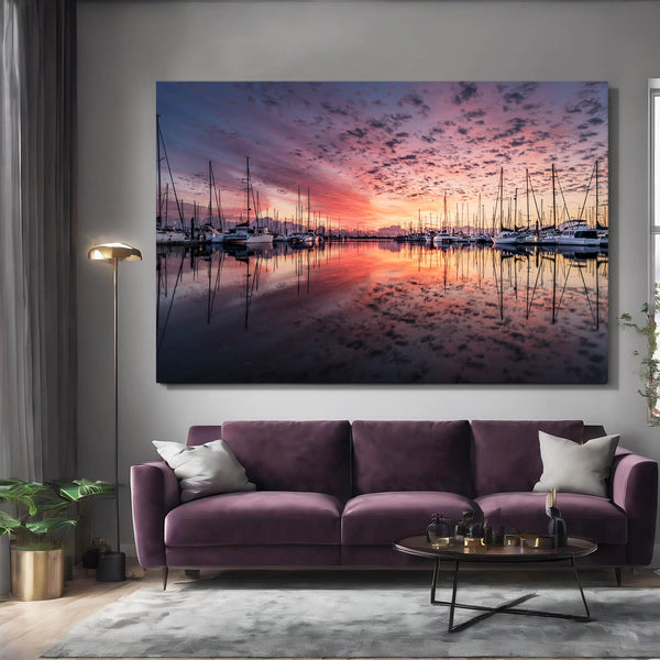 Purple Sky Sunset Art  | MusaArtGallery™