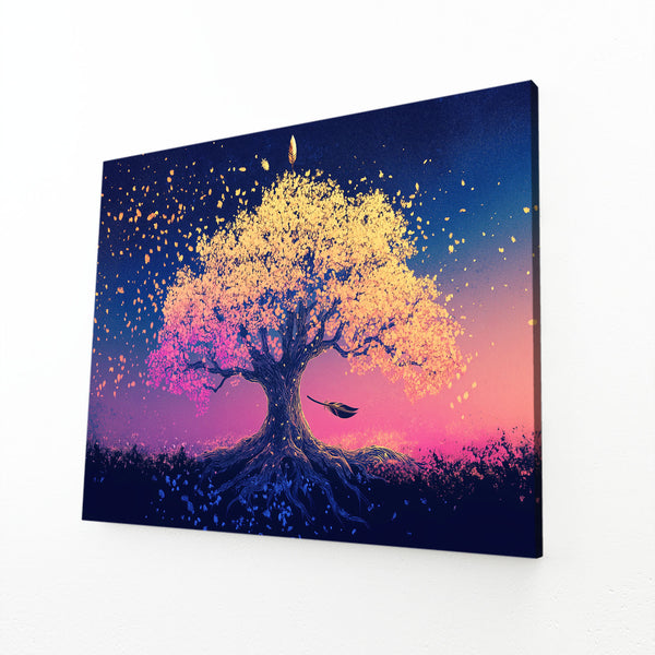 Purple Tree Of Life Wall Art