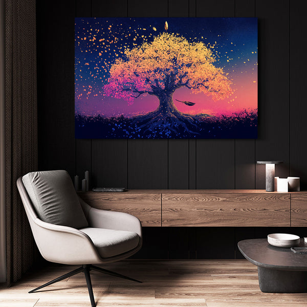 Purple Tree Of Life Wall Art