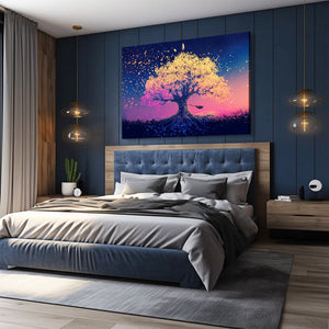 Purple Tree Of Life Wall Art