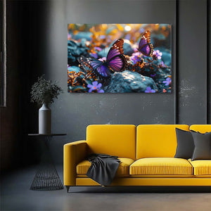 Purple Wall Art Butterfly | MusaArtGallery™