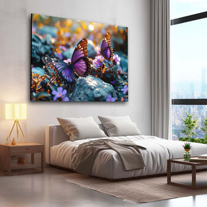 Purple Wall Art Butterfly | MusaArtGallery™