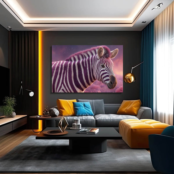 Purple Zebra Artwork