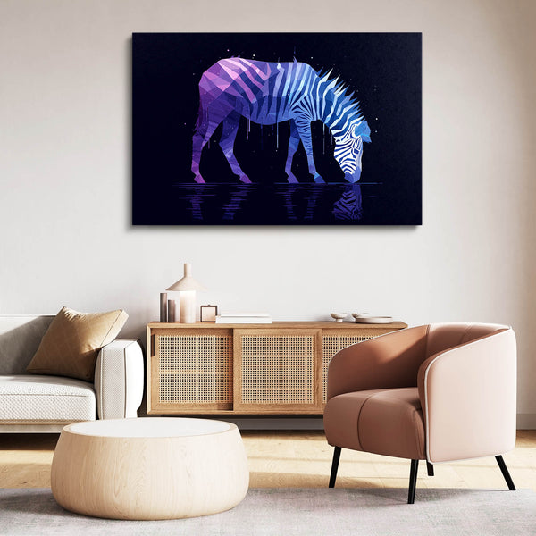 Purple Zebra Wall Art