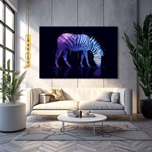 Purple Zebra Wall Art