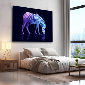 Purple Zebra Wall Art