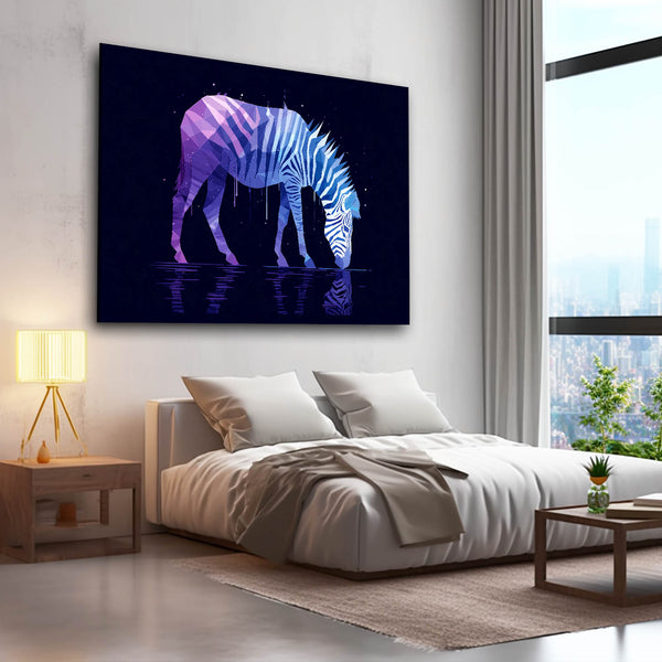 Purple Zebra Wall Art