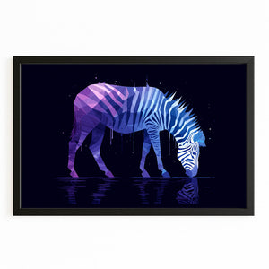 Purple Zebra Wall Art