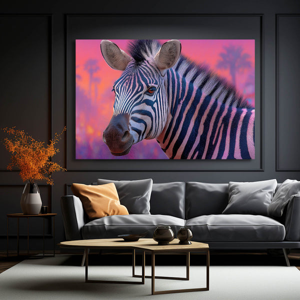 Purple Zebra Wall Decor