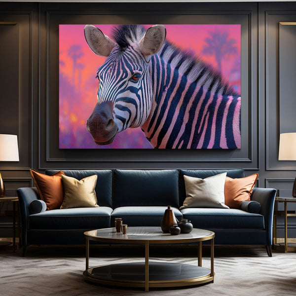 Purple Zebra Wall Decor