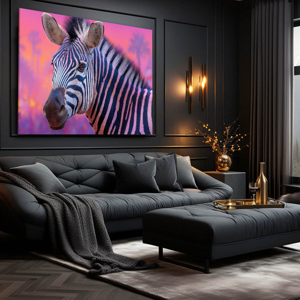 Purple Zebra Wall Decor