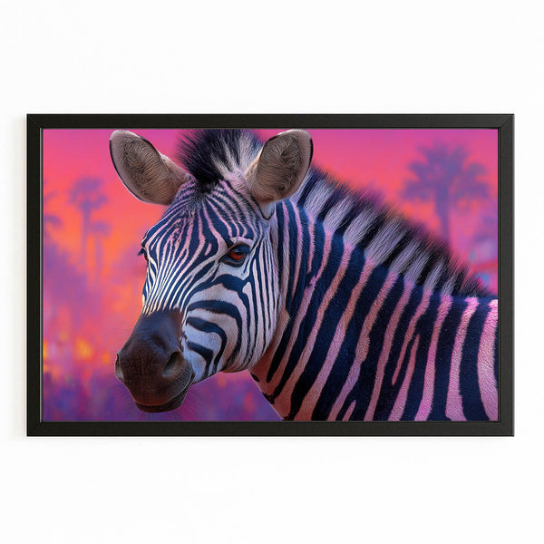 Purple Zebra Wall Decor