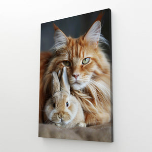 Rabbit and Cat Art | MusaArtGallery™