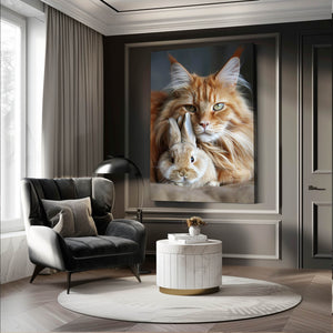 Rabbit and Cat Art | MusaArtGallery™
