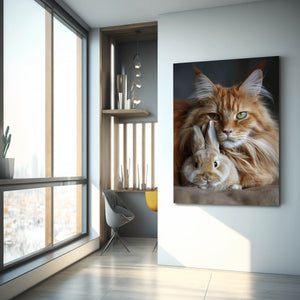Rabbit and Cat Art | MusaArtGallery™