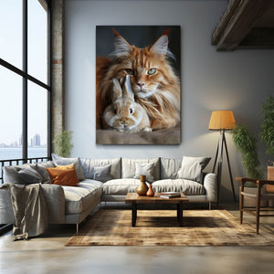Rabbit and Cat Art | MusaArtGallery™