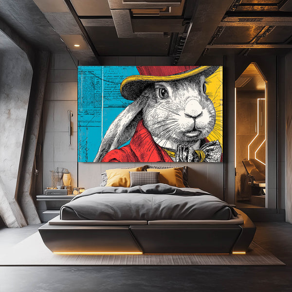 Rabbit Canvas Wall Art