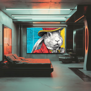 Rabbit Canvas Wall Art