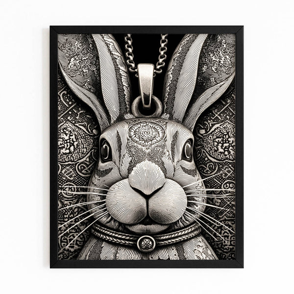 Rabbit Head Wall Decor