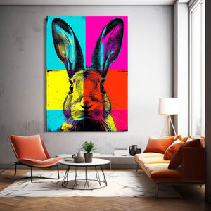 Rabbit Wall Art Pop Art