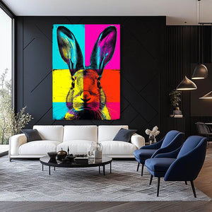 Rabbit Wall Art Pop Art