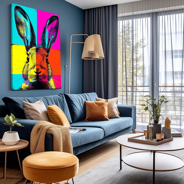 Rabbit Wall Art Pop Art